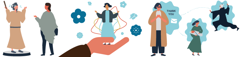 感情を視覚化する技術が発達し、時空間を超えた共感が生まれる