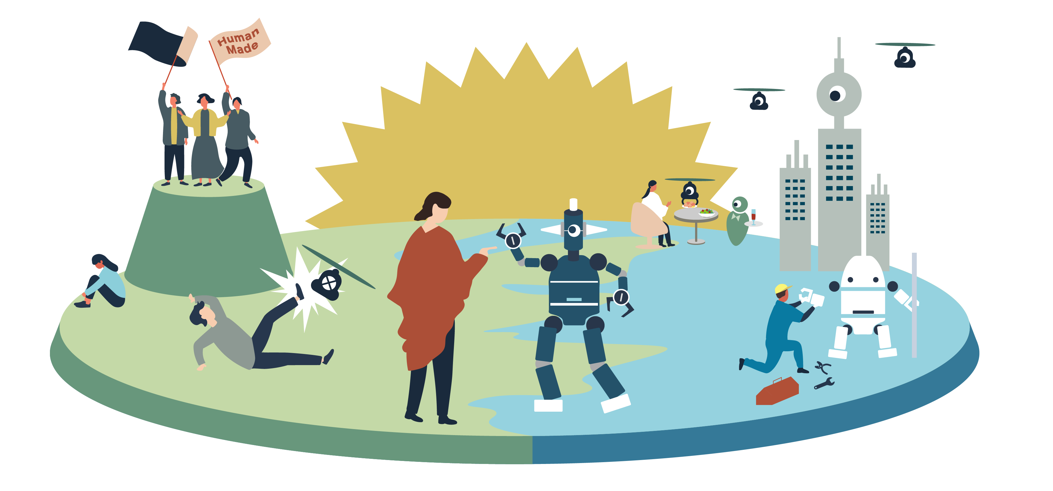 AIとロボットの普及で新たな社会秩序が誕生。人間と機械の協働が進む